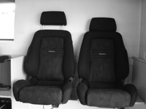 1 sæt flotte sorte brugte Recaro Ergomed E-SAB comfort